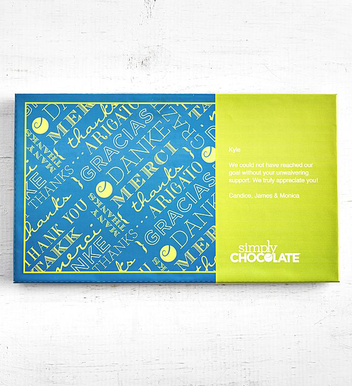Simply Chocolate®  Thank You Personalized  Box